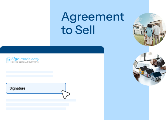 Real estate signing workflow mockup