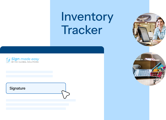 Retail agreement signing workflow mockup